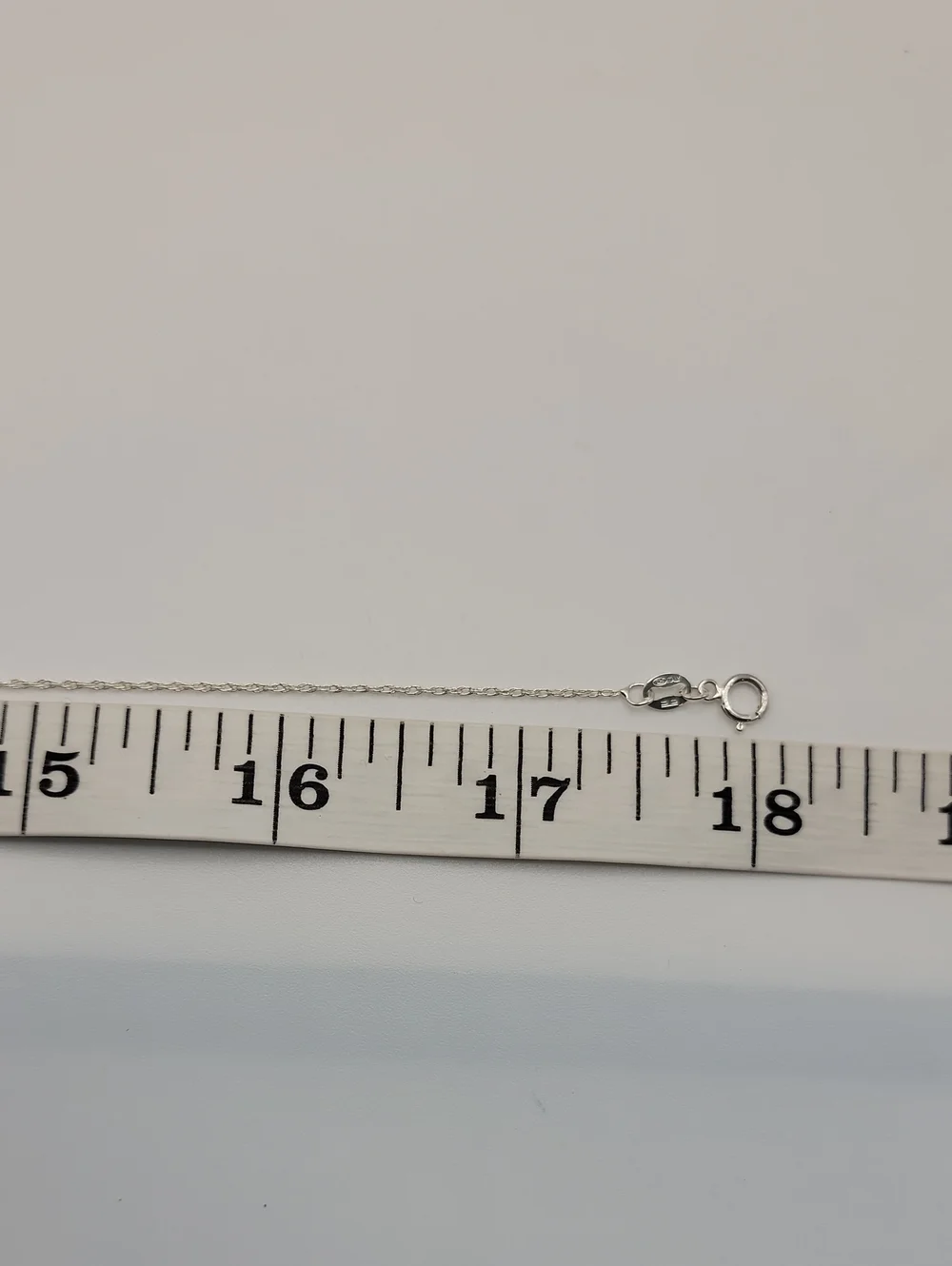 Sterling Silver Link Chain Necklace - Pendant Chain Extra Fine 18